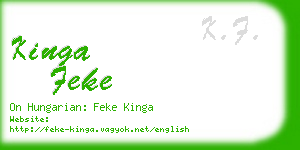 kinga feke business card